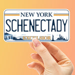 Schenectady New York License Plate Sticker