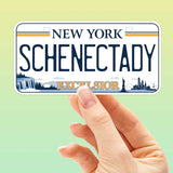 Schenectady New York License Plate Sticker 