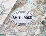 Smith Rock Oregon White Oval Sticker