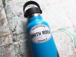 Smith Rock Oregon White Oval Stickers - 3" on Hydroflask