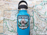 Social Distancing Bigfoot Sticker, Small 3" Size on Hydroflask