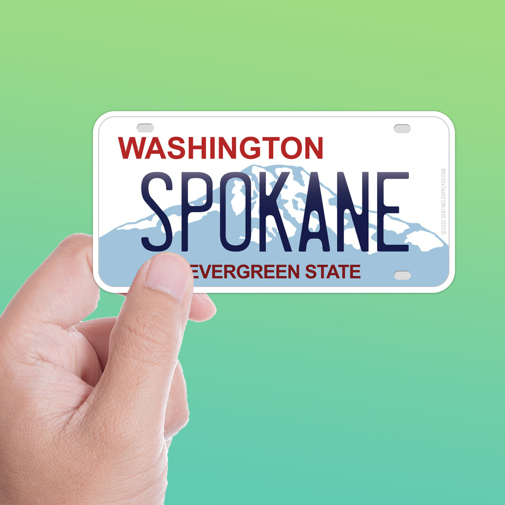 Spokane Sticker Spokane Sticker - Eastern Washington License Plate Decal – Sentinel Supply