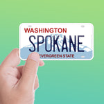 Spokane Washington License Plate Sticker