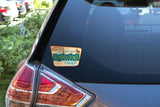 Retro Spokane Bumper Sticker on Car