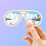 Sunglasses Skiing Sticker