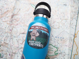 Take Only Pictures Hiking Bigfoot Sticker on Hydroflask