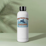 The Trails are Calling Snowmobile Sticker on Water Bottle