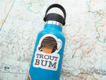 Trout Bum Fly Fishing Sticker for Hydroflask
