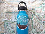 Valley of the Gods Bumper Sticker on Hydroflask