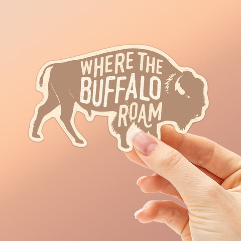Where the Buffalo Roam Sticker