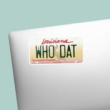 Who Dat Louisiana License Plate Sticker