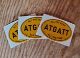 High Vis Yellow ATGATT Stickers