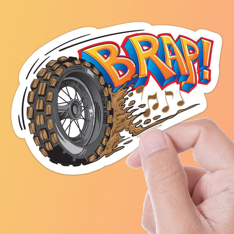 BRAP Dirtbike Sticker