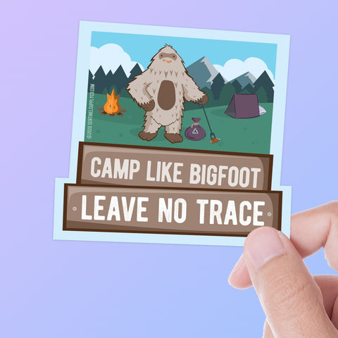 Leave No Trace Sasquatch Sticker