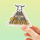 Cattle Skull Texas Sticker