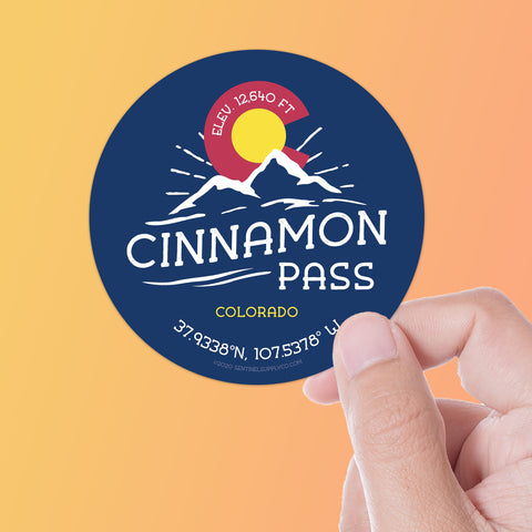 Cinnamon Pass Colorado Sticker