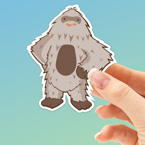 Confident Bigfoot Die Cut Sticker