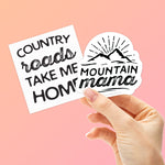 Country Roads & Mountain Mama Sticker Set