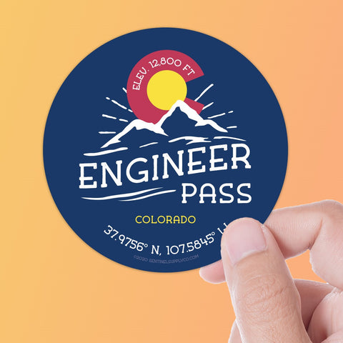 Engineer Pass Colorado Sticker