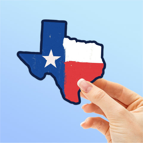 Texas Flag Bumper Sticker