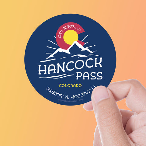 Hancock Pass Colorado Sticker