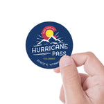 Hurricane Pass Sticker, Small 2" Size