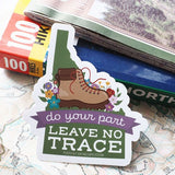 Leave No Trace Idaho Hiking Sticker