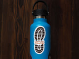 Leave No Trace Hiking Sticker on Hydroflask