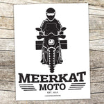 Meerkat Moto ADV Rider Sticker Rectangle
