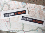 Stay Dirty Tire Track Stickers