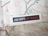 Stay Dirty 4x4 Tire Track Sticker