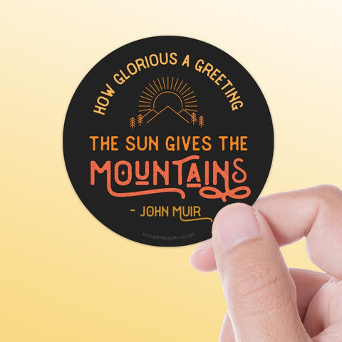 John Muir Quote Sticker