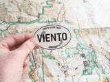 Viento State Park Oregon White Oval Sticker - 3" Water Bottle Size