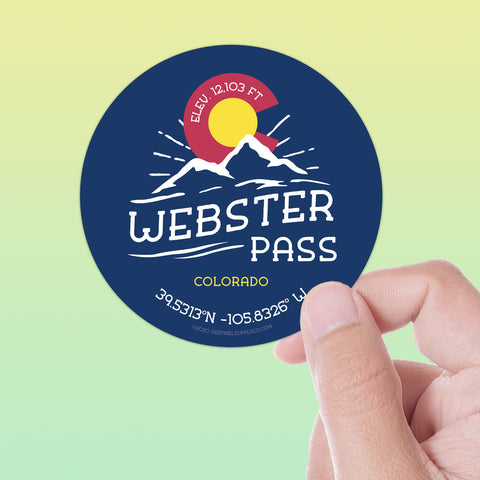 Webster Pass Colorado Sticker