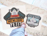 Are We There Yeti sticker can be found in the Cryptid Collection